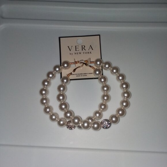 Pearl Hoop Earrings for Women Fashion Earrings - Picture 11 of 12